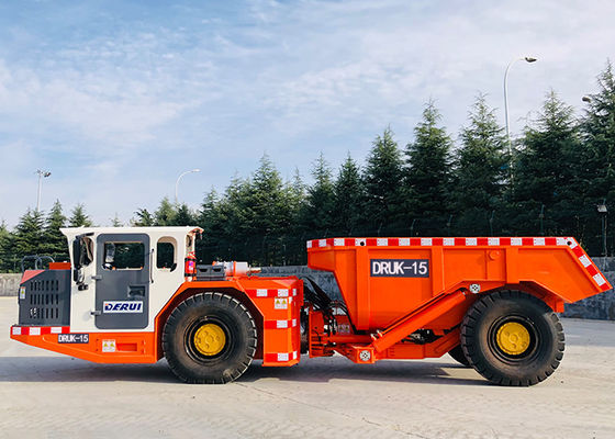 डेरुई ड्रुक-15 15 टन लोडिंग क्षमता भूमिगत खनन डंप ट्रक उच्च पेलोड के साथ